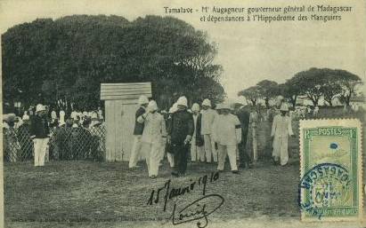 Tamatave, visite du Gouverneur g�n�ral