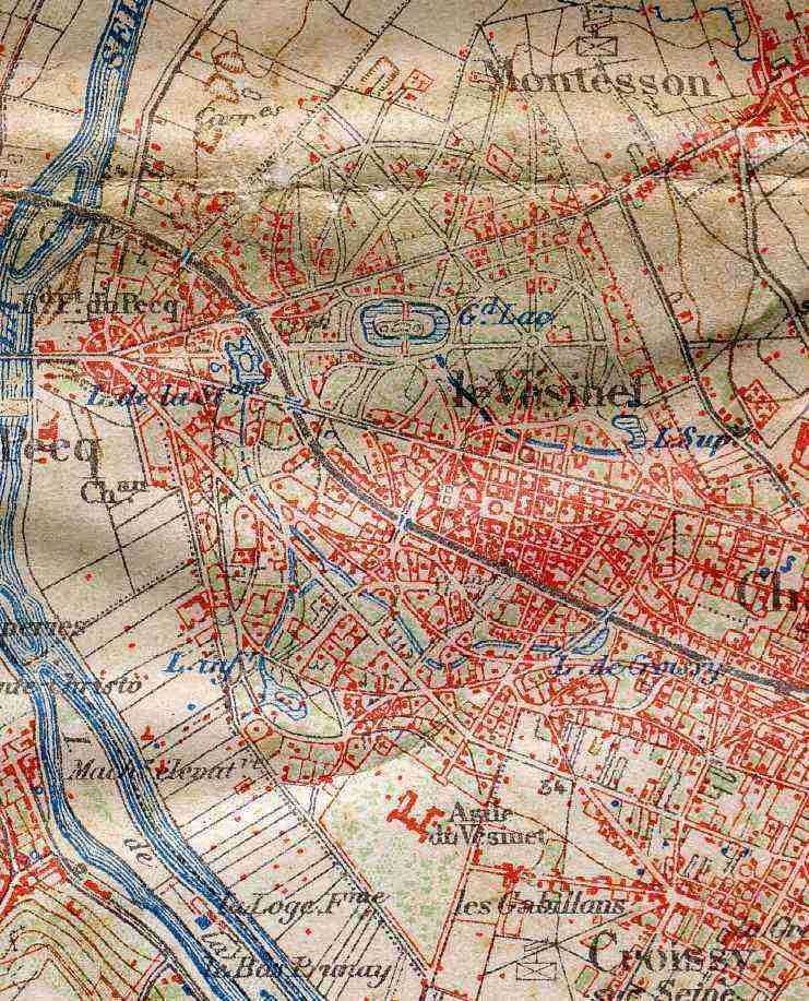 Carte d'�tat-major, fragment - 1906