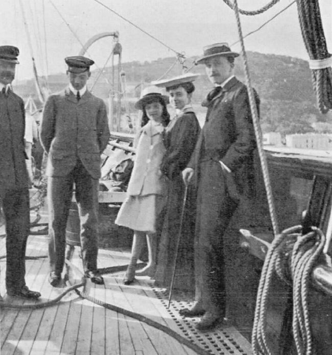Famille H�riot sur le Katoomba (1904)