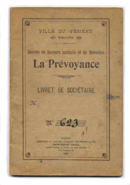Livret de La Pr�voyance