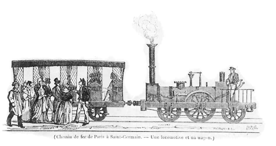 les premiers trains